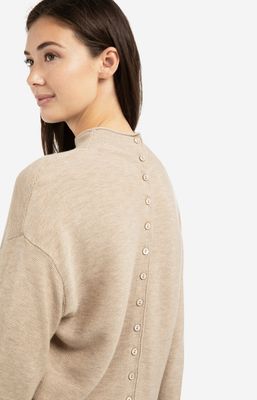 YAYA Pullover Buttons/ 01-000543-601 OXFORD TAN BROWN MELANGE