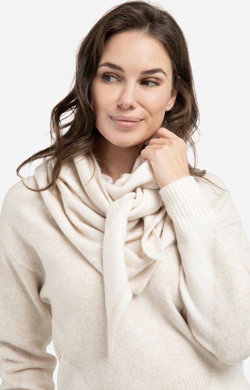 YAYA Scarf Woolmix / l03-510018-601 HEATHER GREY DESSIN