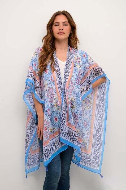 Cream Kimono / 10611374 Blue Print
