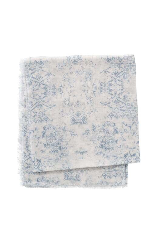 YAYA Scarf Print modal/ 03-501033-404 INFINITY BLUE