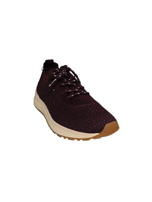 La Strada Sneaker Rhinestone Knitted/ 2404316 Aubergine