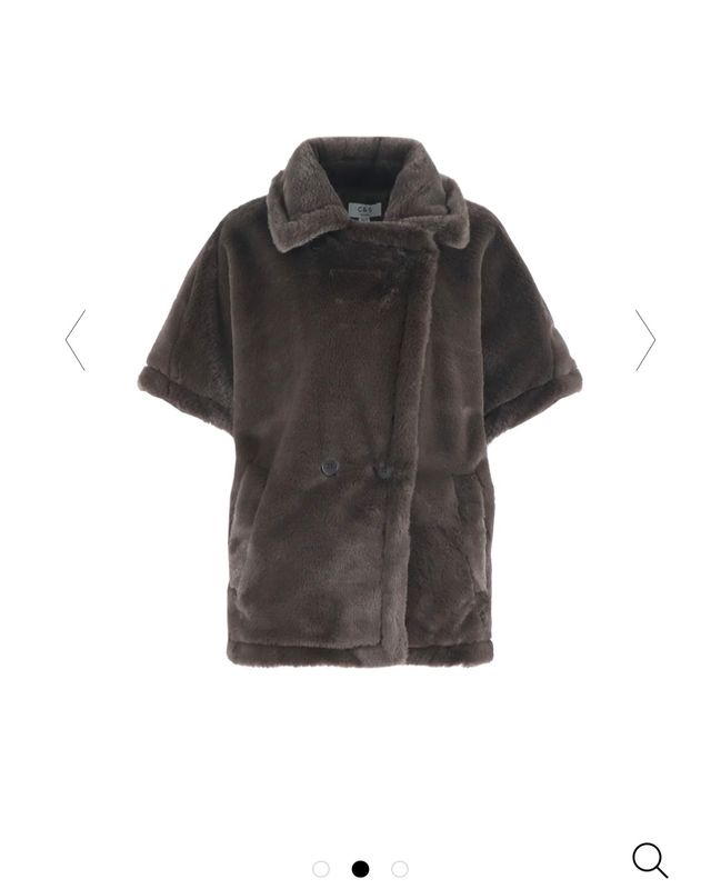 C&amp;S Jacket Furry Orla / 25WZC20 Dark Chocolate