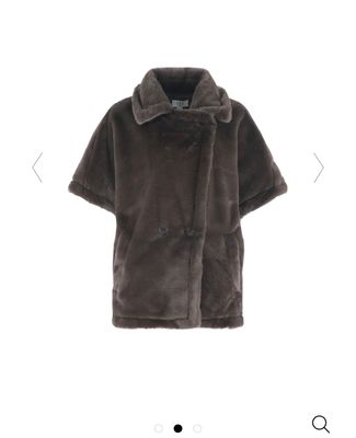 C&amp;S Jacket Furry Orla / 25WZC20 Dark Chocolate