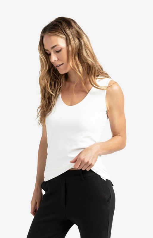 YAYA Singlettop Basic /01-709047-N OFF WHITE