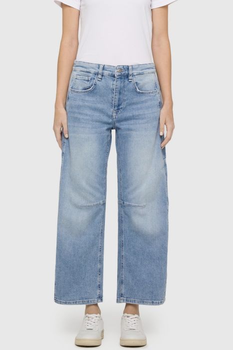 MAC Jeans OHIO BARREL / 0333L312690 D410 Light Blue Random Washed