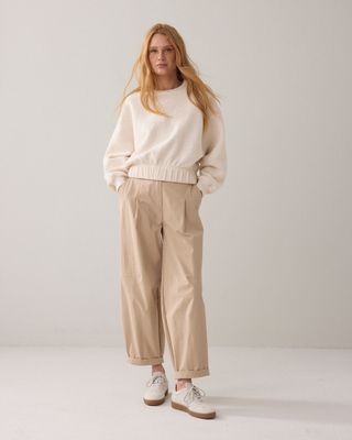 Summum Woman Pants Balloon / 4s2947-12365 Alpaca