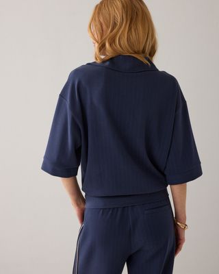 Summum Woman Top Pinstripe/ 3s5253-30716 Midnight blue