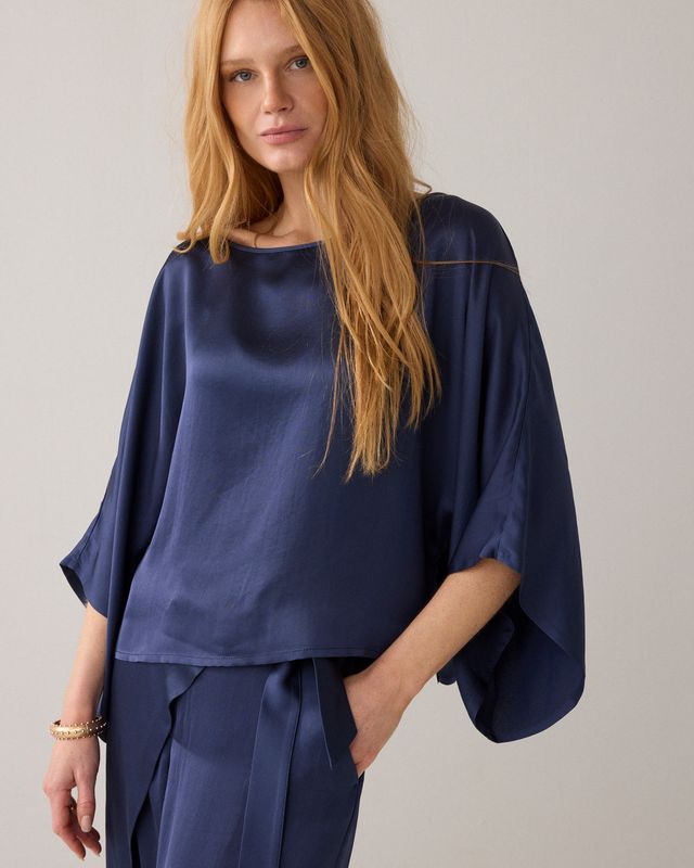 Summum Woman Top Silky Touch/ 2s3402-12084 Navy Noir