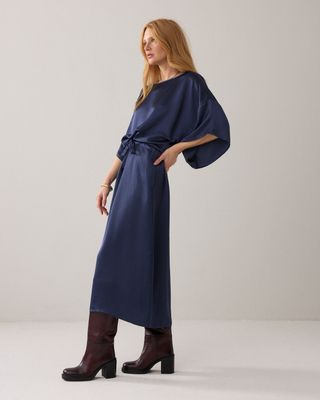 Summum Woman Dress Silky Touch/ 5s1651-12084 Navy Noir