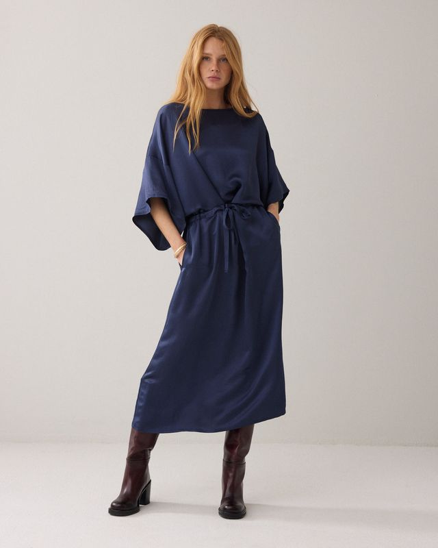 Summum Woman Dress Silky Touch/ 5s1651-12084 Navy Noir