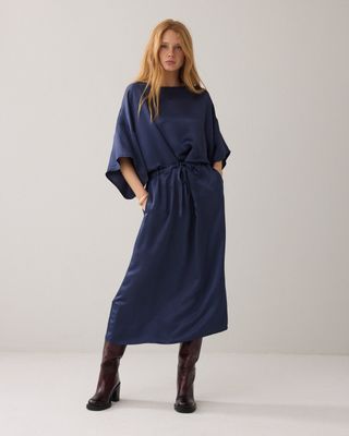Summum Woman Dress Silky Touch/ 5s1651-12084 Navy Noir