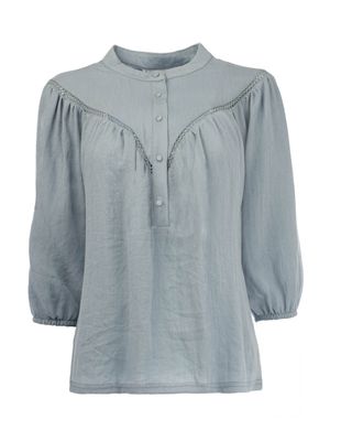 NED Top Viscosemix / 26S-U438-03 Seasonab Dusty Blue
