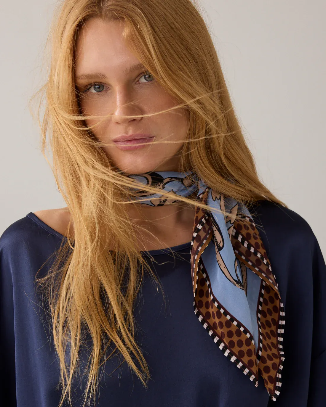 Summum Woman Scarf Viscose / 8s1077-8608 Soft blue