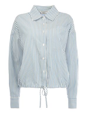 NED Blouse Stripe drawstring /26S-U425-01 Seasonab Endless Sky