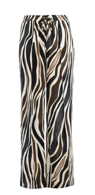 NED Pants Viscose Zebraprint  / 26S3-SN043-01 Brown
