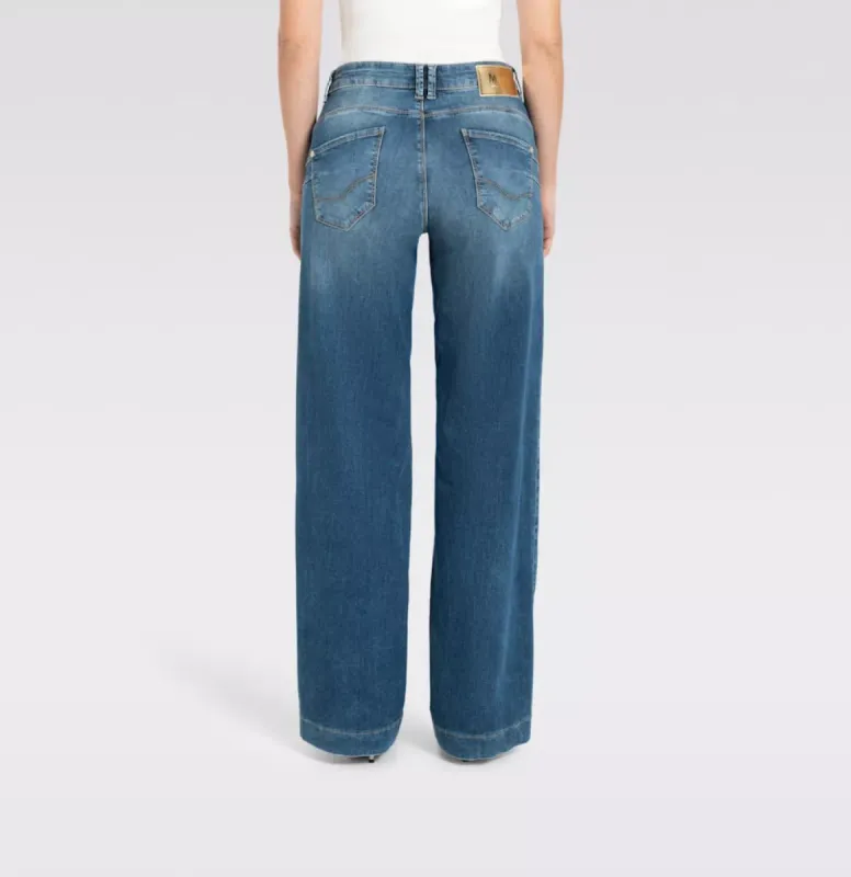 MAC Pants Rich Palazzo / 0391L523390 D585 navy heavy wash