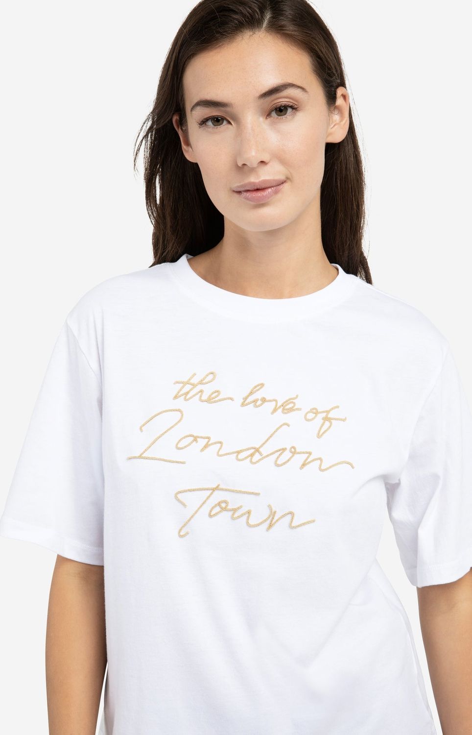 YAYA Tee Text /01-719081-602 REED YELLOW DESSIN