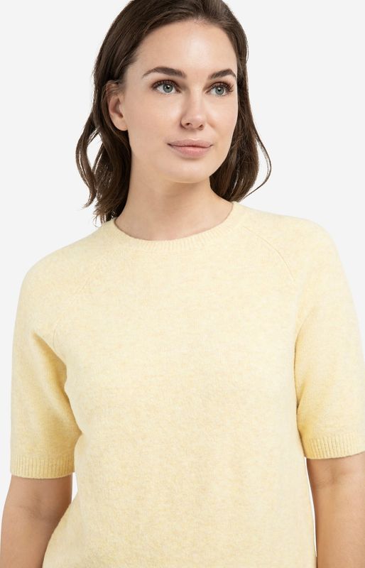 YAYA Pullover Soft Short Sleeve/ 01-000458-602 REED YELLOW MELANGE