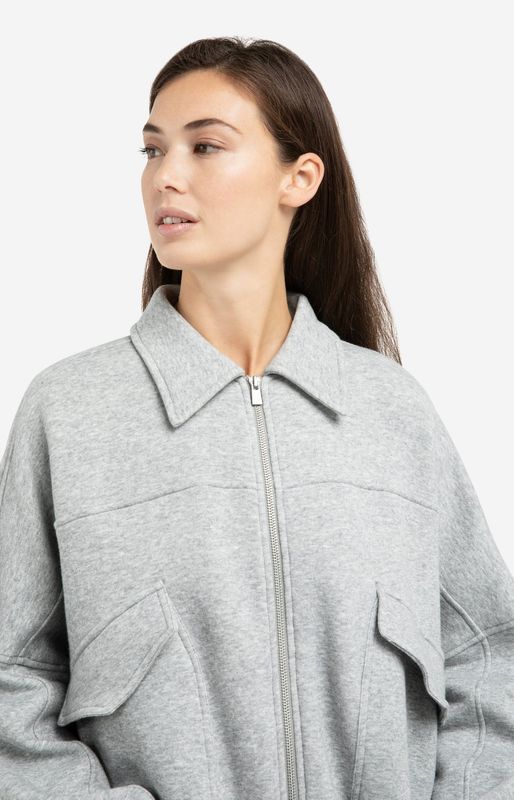 YAYA Jacket Sweat Cottonmix/ 01-519047-602 IRON GREY MELANGE