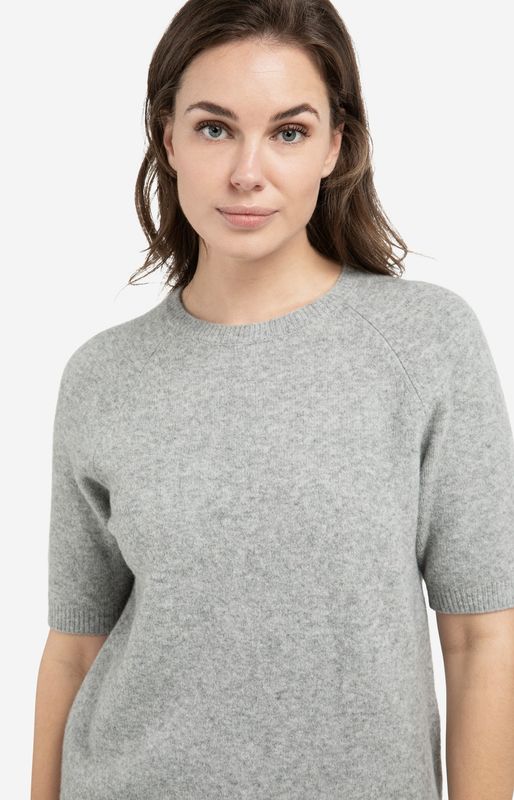 YAYA Pullover Soft Short Sleeves /  01-000458-602 IRON GREY MELANGE