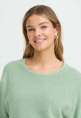 Fransa Pullover Cottonmix knit / 20614105 Crème de Menthe