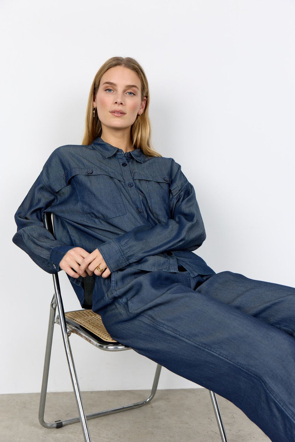 Soya Concept Blouse Lyocell / 41672 2440 RAW BLUE DENIM