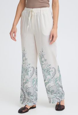 Fransa Pants Paisley Viscosemix/ 20617732 D. SAGE PAISLEY