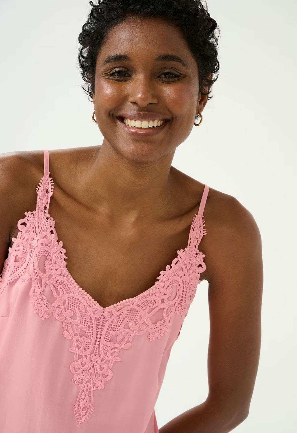 Crean Top Spagatti Lace / 10611224 Pink Nectar