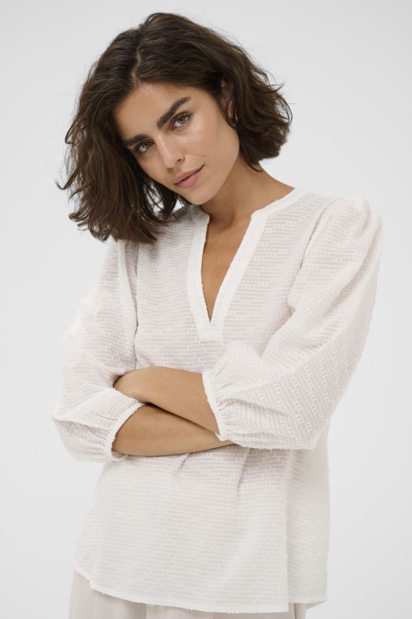 Kaffe Blouse Cotton / 10511436 Chalk