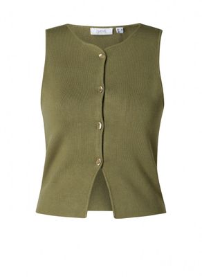 Yest Gilet Viscosemix / 0006103 Olive