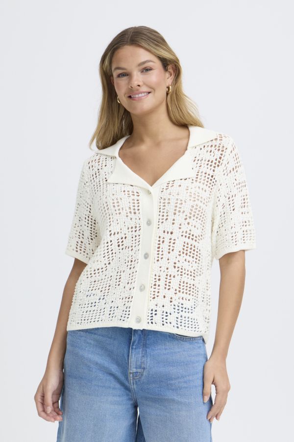 Fransa Cardigan Lace /   20617903 Whisper White