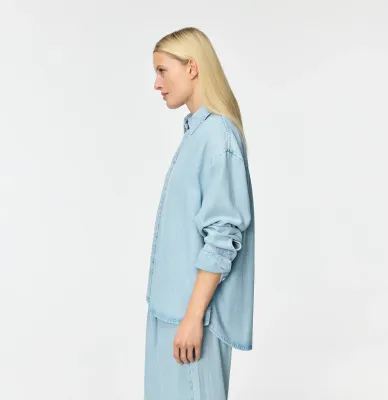 MAC Blouse Lyocell / 0262012190 D422 Essential blue wash