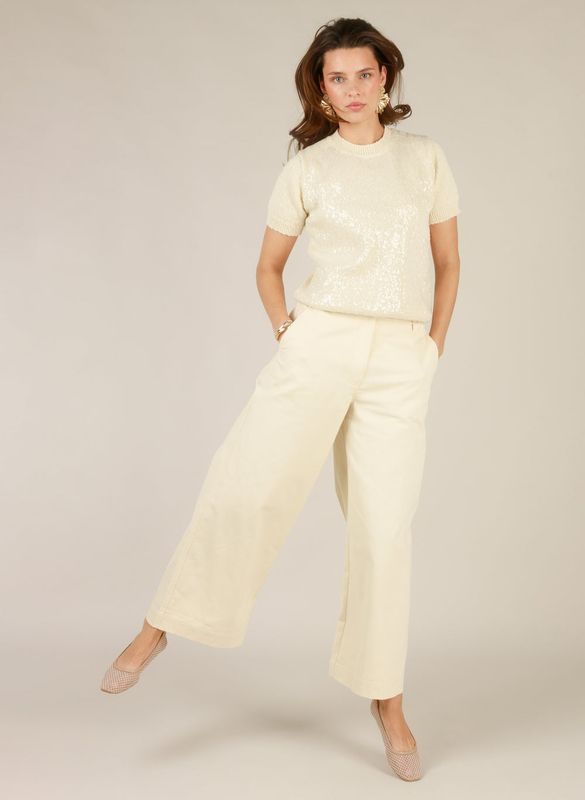 Yest Pants Ultra Wide Leg / 0006070 Natural