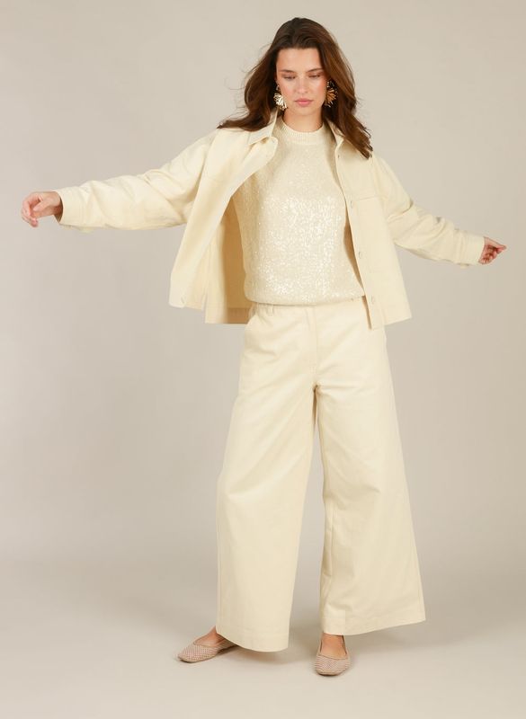 Yest Pants Ultra Wide Leg / 0006070 Natural