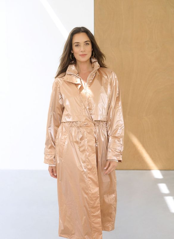 Yest Raincoat Maxi Metallic Glow/ 0006086 Soft Terra