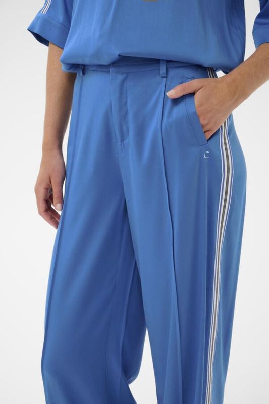 Cream Pants Wide Leg Stripe /10614827 Palace Blue