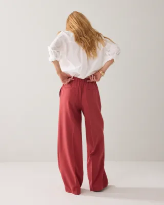 Summum Woman Pants Wide Leg / 4s2369-11680 Brick red