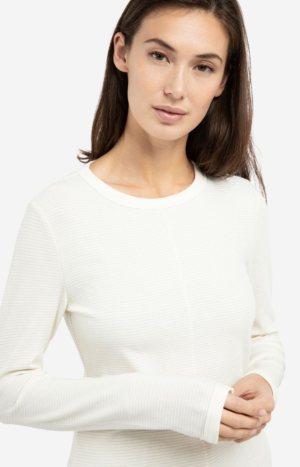 YAYA Shirt Stipe Viscosemix / 01-709352-602 KIT BEIGE DESSIN