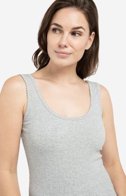 YAYA Singlettop Rib / 01-729049-602 MEDIUM GREY MELANGE