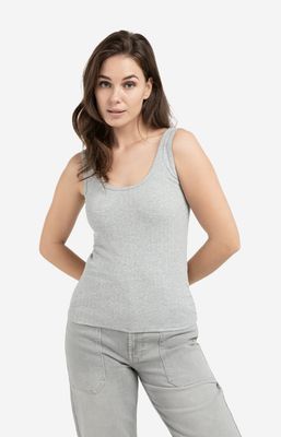 YAYA Singlettop Rib / 01-729049-602 MEDIUM GREY MELANGE