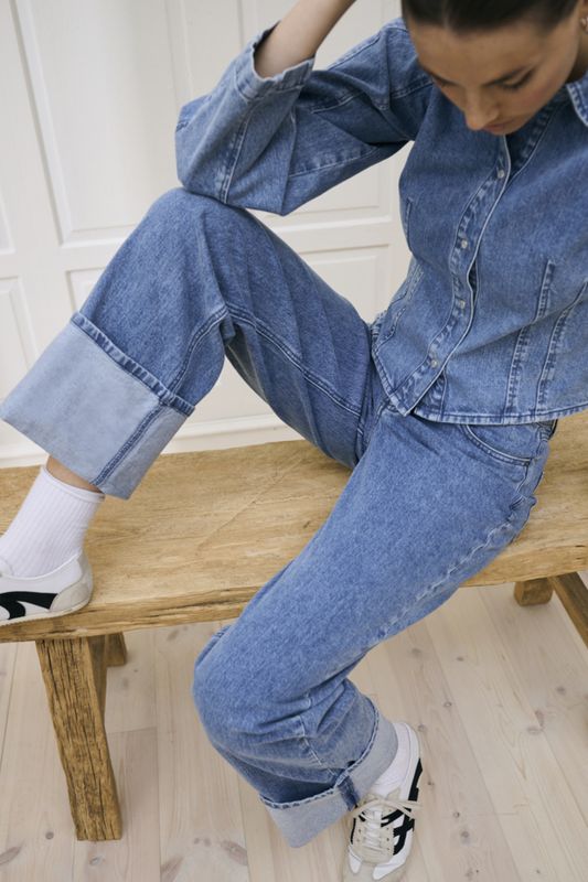 Kaffe Jeans turn Up / 10511423 Blue Washed Denim