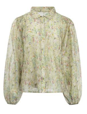 ICNK Amsterdam Blouse Flowers &amp; rhinestones / ICNK26S-P546-01 Mint