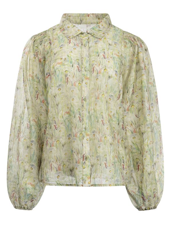 ICNK Amsterdam Blouse Flowers &amp; rhinestones / ICNK26S-P546-01 Mint