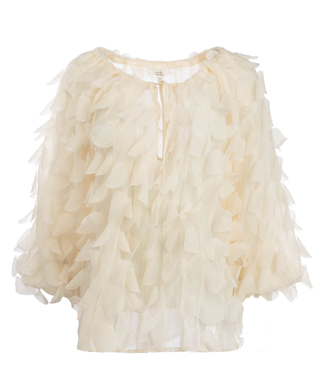 ICNK Amsterdam  Blouse Lasercut Circles / ICNK26S-P572-01 Off White