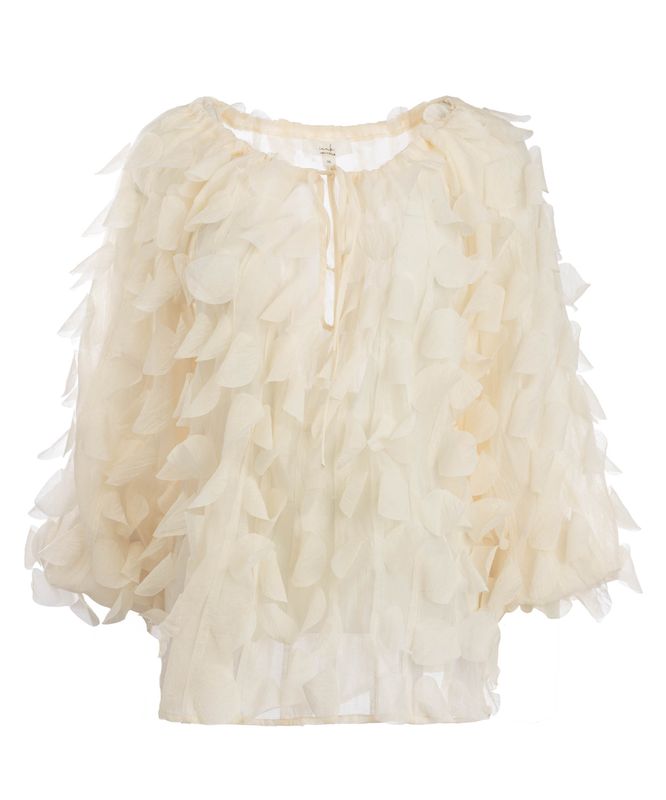 ICNK Amsterdam  Blouse Lasercut Circles / ICNK26S-P572-01 Off White