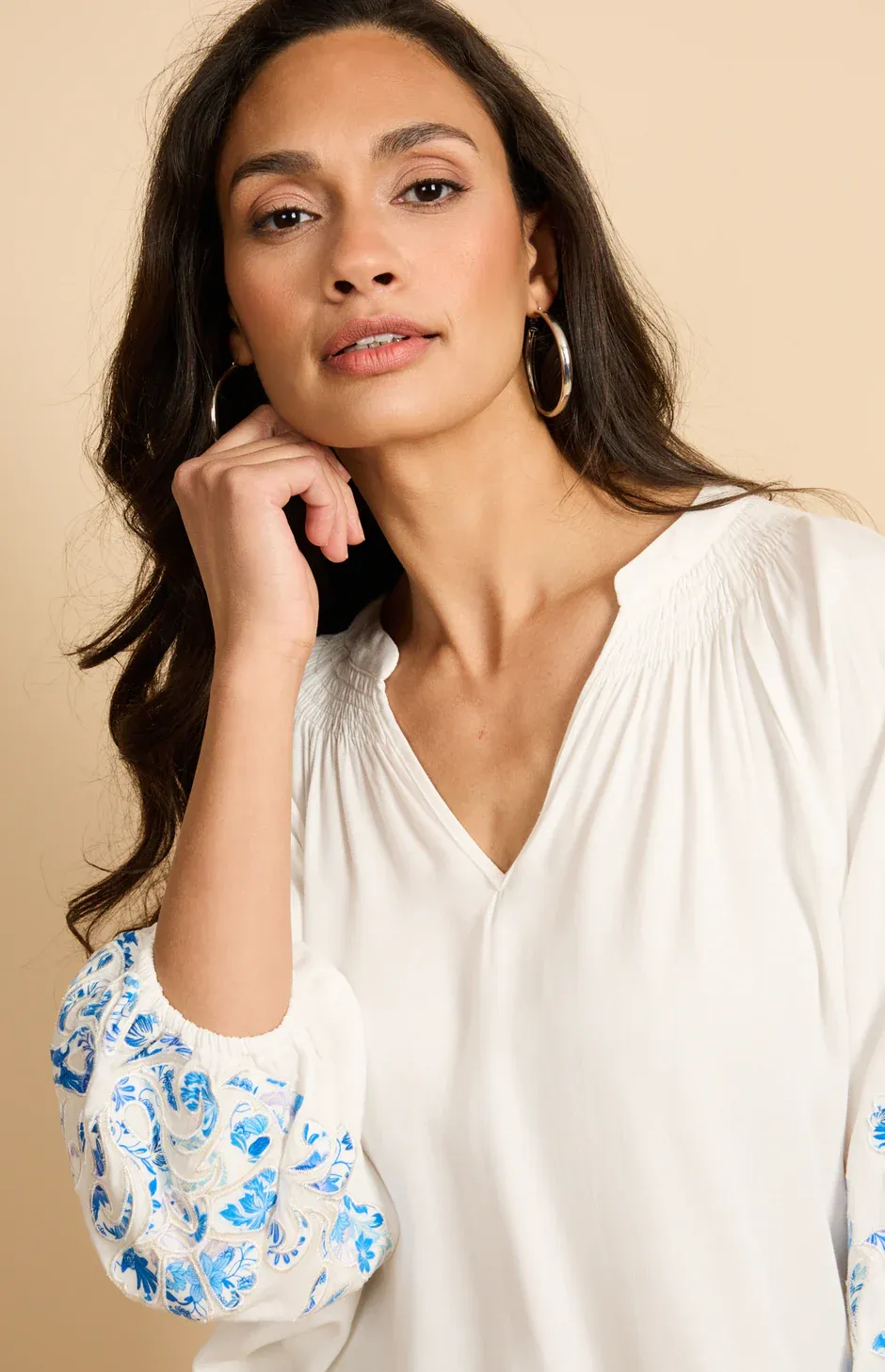 G-Maxx Top Detail Sleeve / 26ZWG05 Offwhite