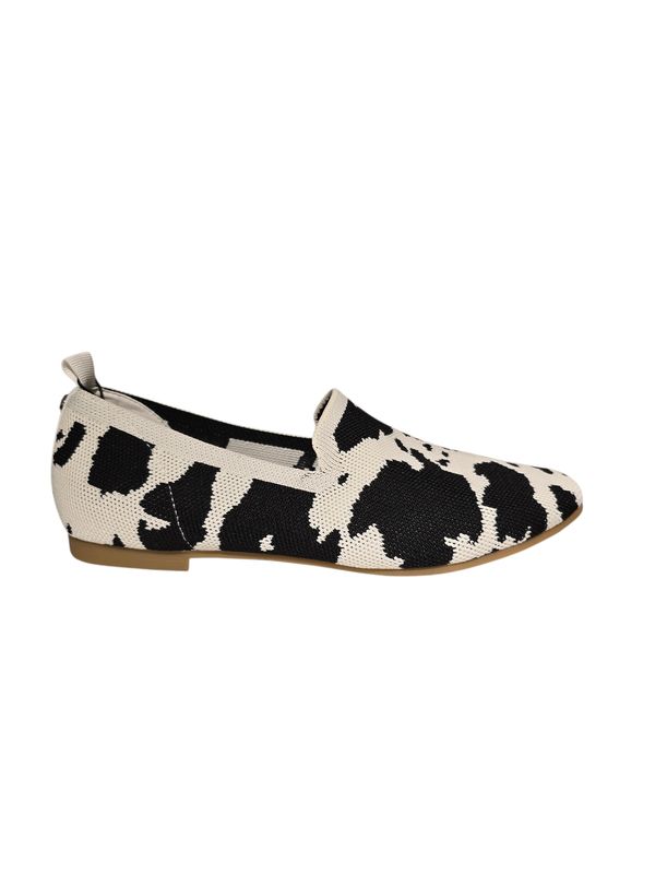 La Strada Loafer Knitted/ 2111884 Black/white Cow