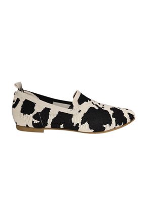 La Strada Loafer Knitted/ 2111884 Black/white Cow