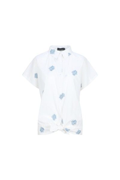 G-Maxx Blouse Arlise / 26ZTG16 Offwhite/Celestial Blue