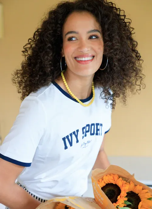 Ivy Beau Tee Vjenna  "Ivy Sport" / 4200923 Offwhite Night Blue